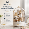 Narovixa™ AuroraSpin 360° Luxe Beauty Tower Organizer